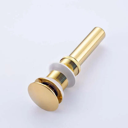 DecorBites™ Bathroom Sink Pop Up Drain in Chrome, Brushed Nickel, Golden Finish