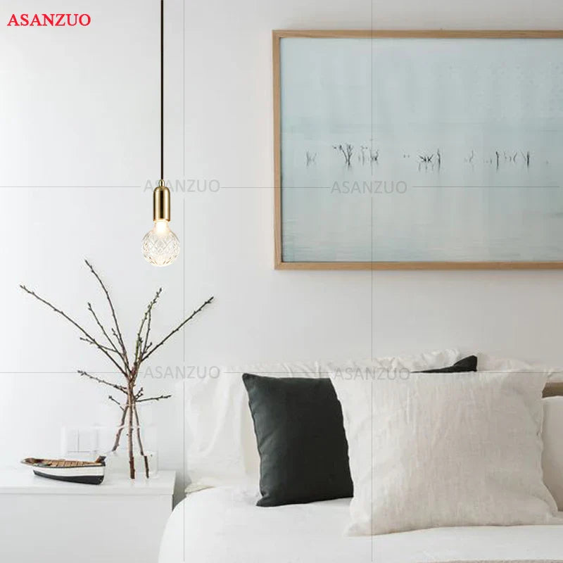 DecorBites™ Brass Pendant Lamp for Dining Bedroom Living Room Wall Light