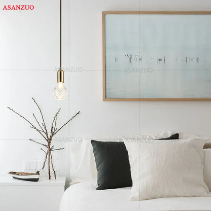 DecorBites™ Brass Pendant Lamp for Dining Bedroom Living Room Wall Light