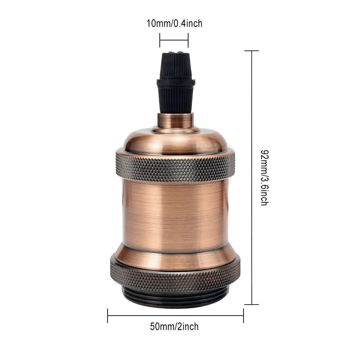 DecorBites™ Industrial E27 Screw Base Lamp Holder Ceiling Light Fixture