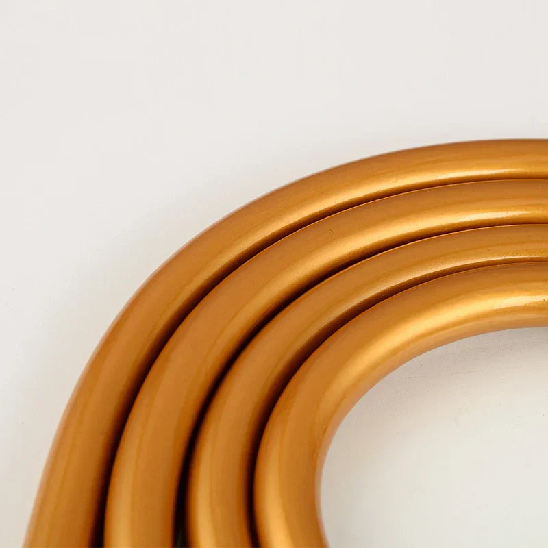DecorBites™ High Pressure PVC Shower Hose with Handheld Head - Silver & Golden Smooth Design