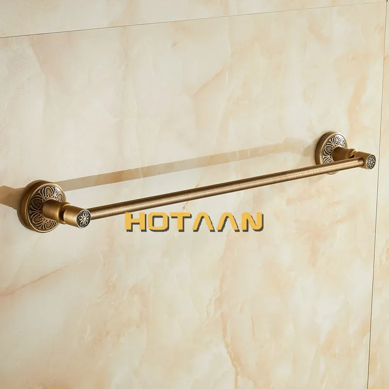 حامل مناشف فردي من DecorBites™ مصنوع من النحاس العتيق، مثبت على الحائط للحمام