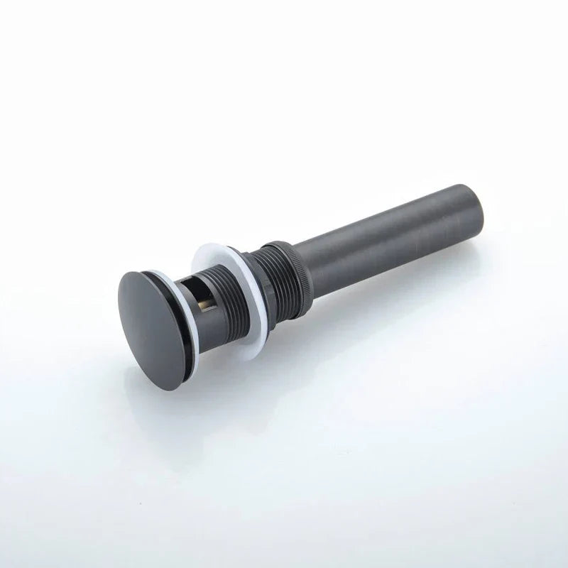 DecorBites™ Brushed Nickel Faucet Vanity Sink Pop-up Drain Stopper Overflow Drainer