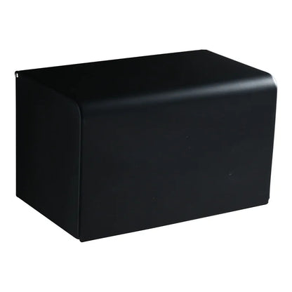 DecorBites™ Black Aluminum Bathroom Paper Holder: Elegant Tissue Box Rack & Toilet Paper Holder