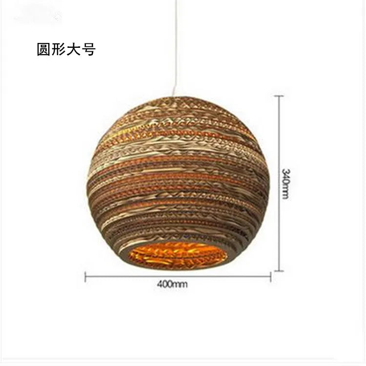 DecorBites™ Chinese Paper Pendant Light for Restaurant Living Room, Southeast Asian Style