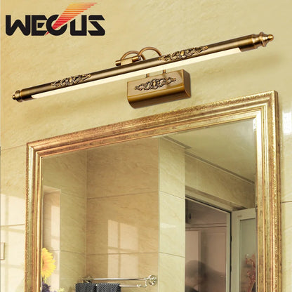 DecorBites™ Bronze Carved LED Vanity Light for Bedroom and Dressing Room