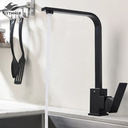 Grifo de cocina Decorbites™: Oro cepillado/Níquel/Negro Mezclador de agua caliente y fría Grifo de grúa