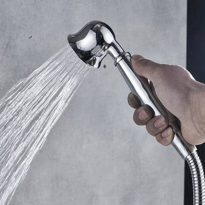 DecorBites™ Brass Shower Mixer Faucet Set with Handshower and 8" Rainfall Head