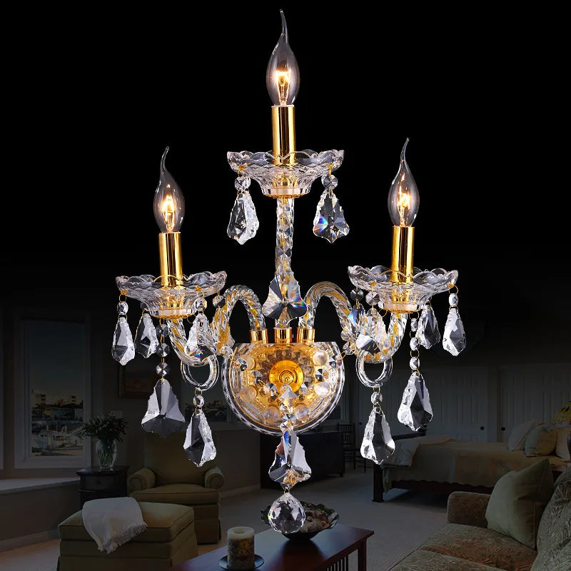 DecorBites™ Crystal Luxury Bedroom Wall Lamp Lighting Fixture