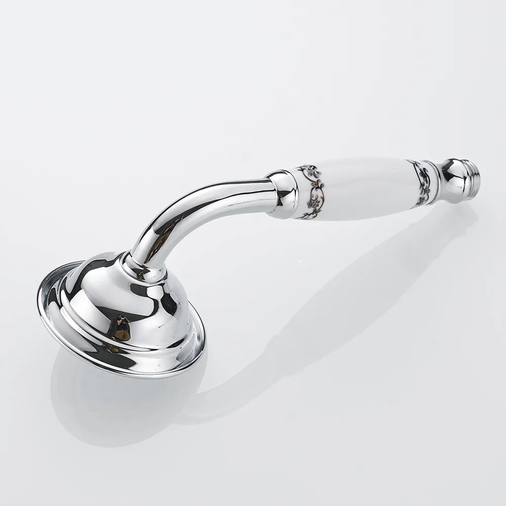 دش يدوي من DecorBites™ مصنوع من النحاس العتيق مع سيراميك فاخر - صنبور مطر دائري