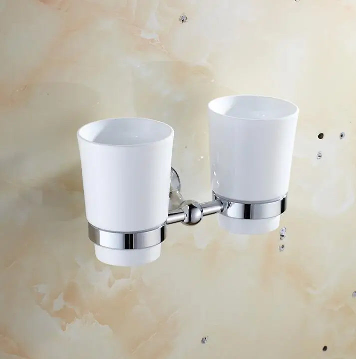 DecorBites™ Brass & Crystal Bathroom Set: Towel Rack, Bar, Paper Holder, Soap Dish