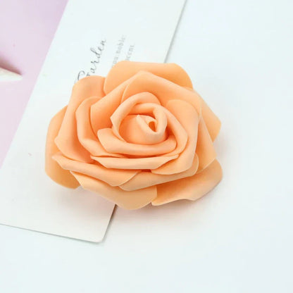 DecorBites™ Foam Roses Flower Wall Home Wedding Decoration Bridal Brooch Handmade Artificial Flowers