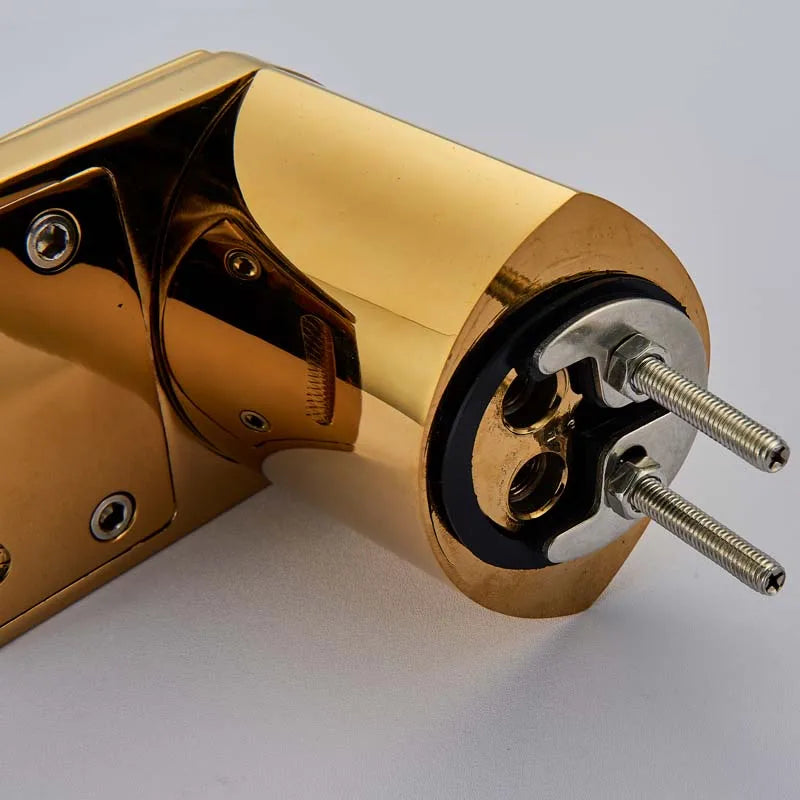 DecorBites™ Golden Brass Waterfall Vessel Sink Faucet - Chrome Bathroom Vanity Tap