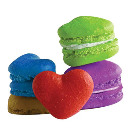 DecorBites™ Silicone Heart-Shaped Macaron Baking Mat 42-Cavity Cookie Mold
