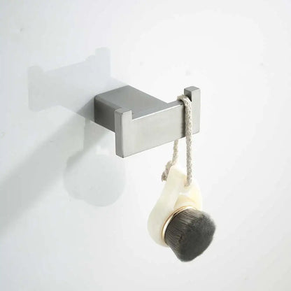 DecorBites™ Brushed Nickel Stainless Steel Bathroom Hardware Set - 4-Piece Accessory Kit