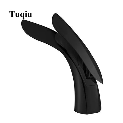 DecorBites™ Gold Brass Basin Faucet | Single Handle Mixer Tap for Bathroom Sink