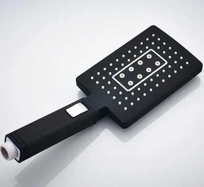 DecorBites™ Black Rainfall Shower Head with Handshower - Over-head Shower Sprayer