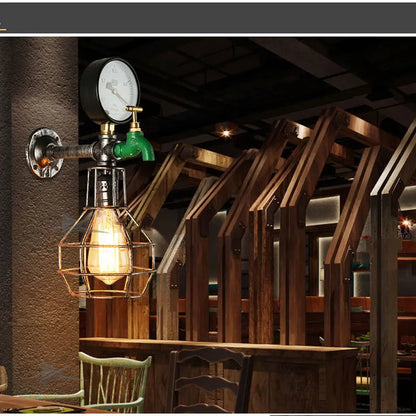 Aplique de pared industrial retro DecorBites™: Lámparas de estilo steampunk para la decoración del hogar
