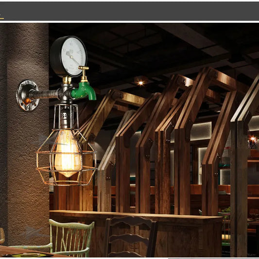 DecorBites™ Industrial Retro Wall Light: Steam Punk Lighting Fixtures for Home Decor