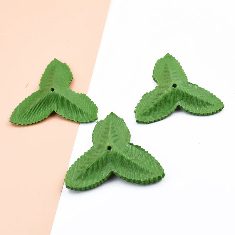 Rosas artificiales de seda con hojas verdes DecorBites™ para decoración de bodas y del hogar, manualidades y proyectos DIY