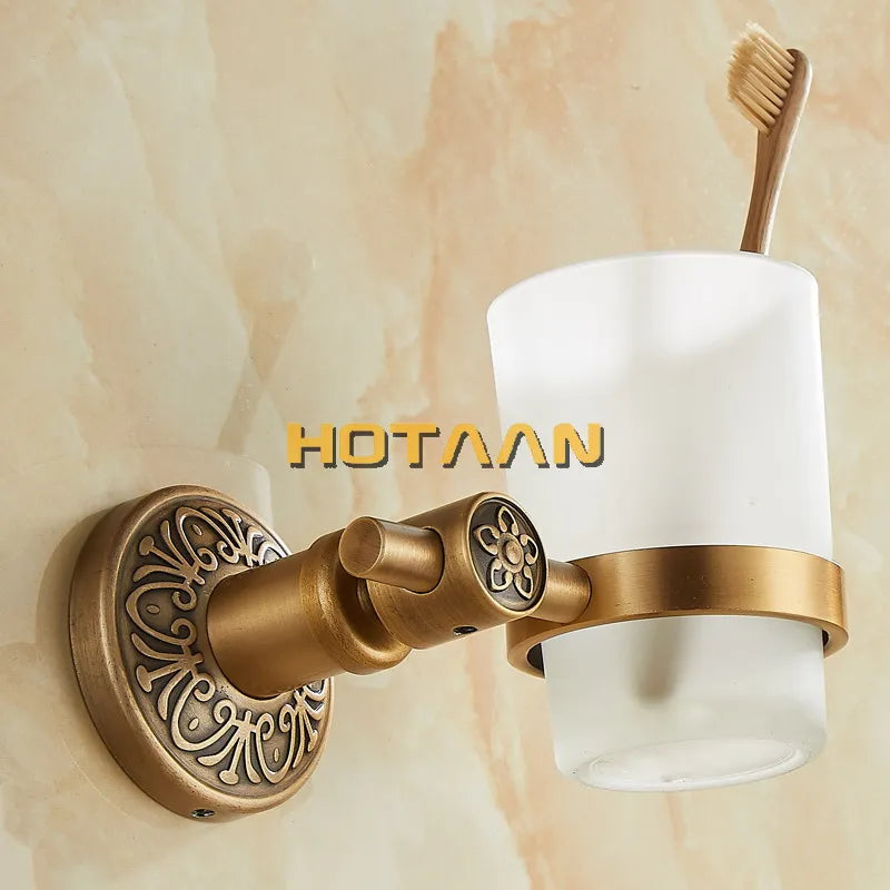 حامل كوب فردي من الألومنيوم من DecorBites™ لإكسسوارات الحمام