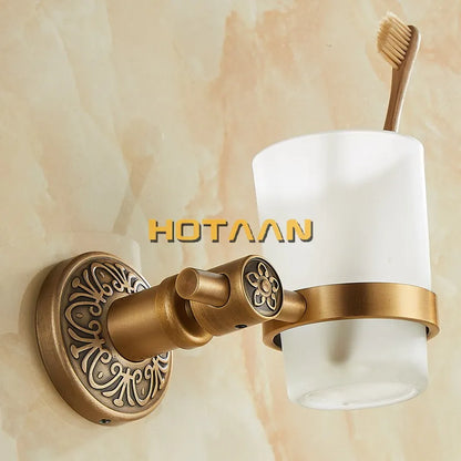 حامل كوب فردي من الألومنيوم من DecorBites™ لإكسسوارات الحمام