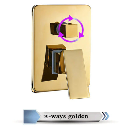 DecorBites™ Brass Bathroom Hot Cold Mixer Valve - Wall Mounted Shower Control