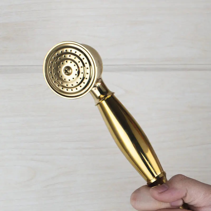 Gold Contemporary Double Handle Bathroom Faucet
