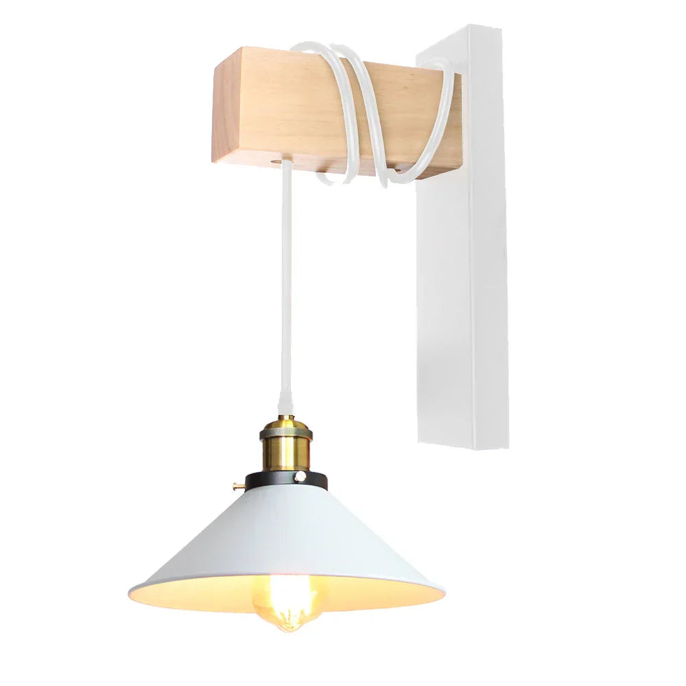 DecorBites™ Industrial Pulley Wall Light - Retro Loft Sconce Fixture for Home, Cafe, Bar