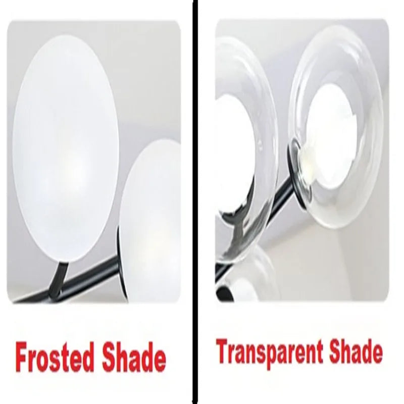 ثريا ديكوربايتس™ الزجاجية السوداء على شكل كرة جزيئية - تصميم فاخر من نورديك