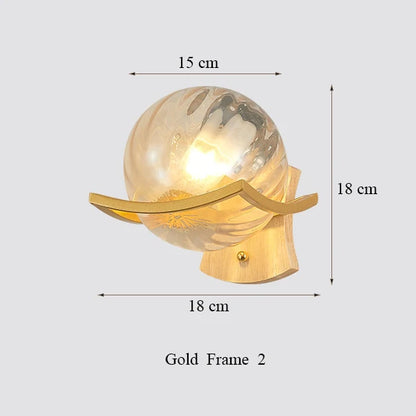 DecorBites™ Japanese Moon Wood Wall Lamp - Minimalist Design - LED Sconce Lights