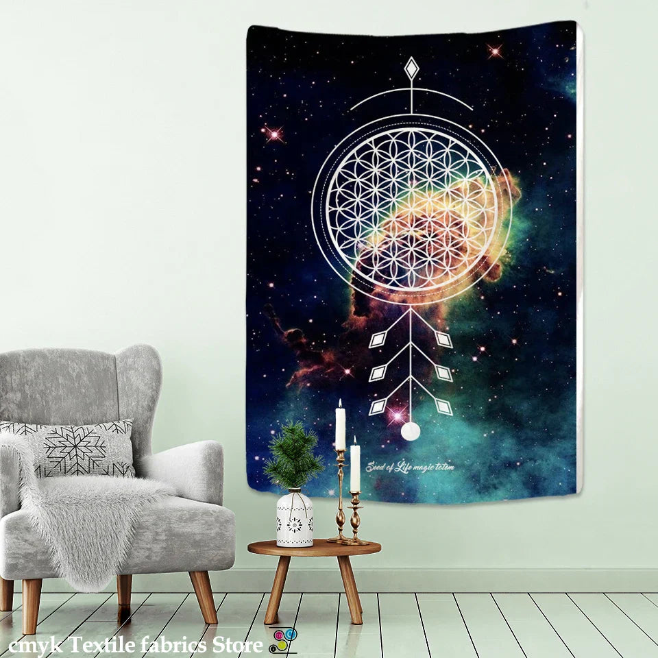 Decobites Tarot Card Tapestry Wall Hanging for Astrology and Boho Decor