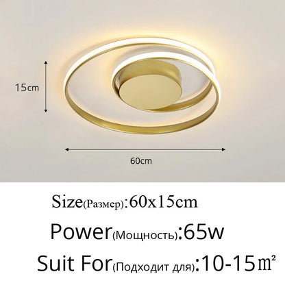 DecorBites™ LED Ceiling Light for Living Bedroom Study Room, Modern Surface Mounted Lamp