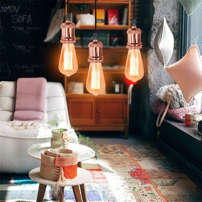 DecorBites™ Industrial Loft LED Bar Pendant Light with E27 Socket for Kitchen Dining Room