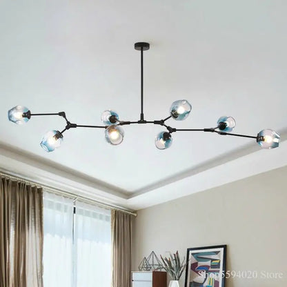 DecorBites™ LED Ball Chandelier: Modern Glass Kitchen Pendant Light Fixture