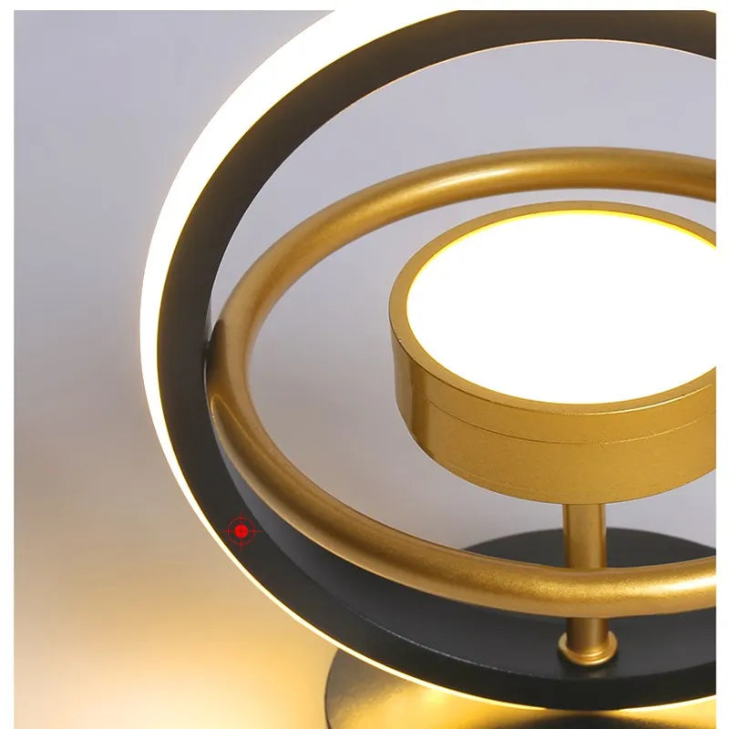 DecorBites™ LED Ceiling Light Chandelier for Home Living Room Bedroom Dining Decor, Gold/Black Fixtures