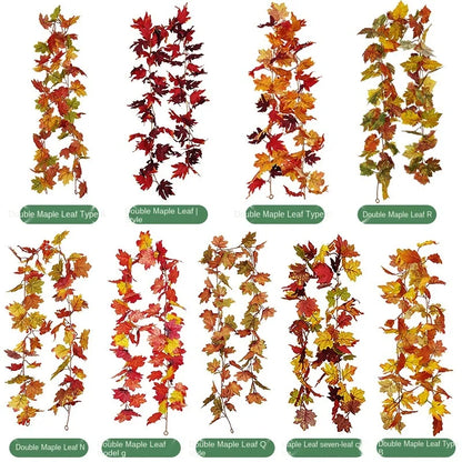 ديكورات منزلية من مجموعة ديكوربايتس™ هارفست: ديكورات معلقة على شكل قرع، مخروط صنوبر، ورقة قيقب، كرمة