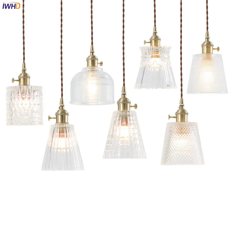 Lámparas Colgantes de Vidrio Decorbites™: Estilo Nórdico Japonés, Lámpara LED Industrial Vintage para Hogar, Bar, Café