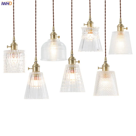DecorBites™ Glass Pendant Lights: Nordic Japan Style, Industrial Vintage LED Lamp for Home, Bar, Cafe
