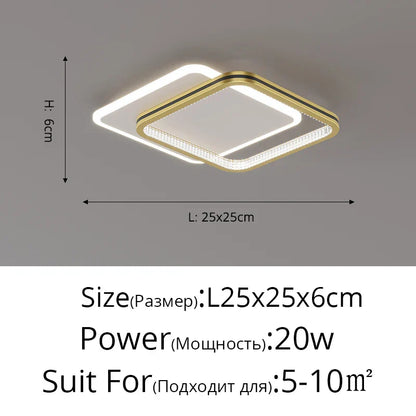 DecorBites™ Crystal LED Ceiling Lights for Home Entrance Indoor Lighting Fixtures