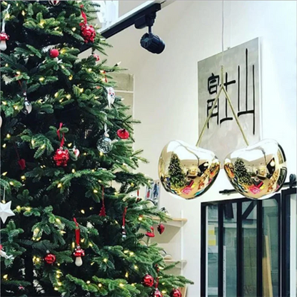 Lámpara colgante dorada DecorBites™ para sala de estar, bar o comedor - Diseño italiano