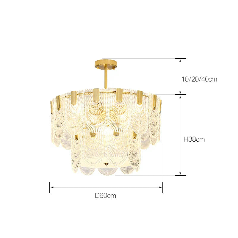 DecorBites™ Luxe Palace Ceiling Chandelier - Elegant LED Lighting for Home and Hotel