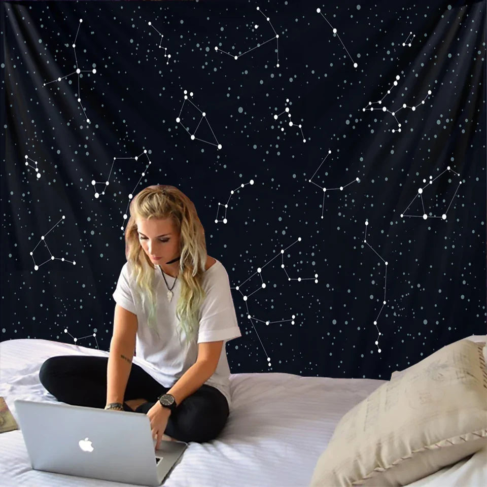 Decobites Starry Sky Tapestry | Galaxy Wall Art & Home Decor