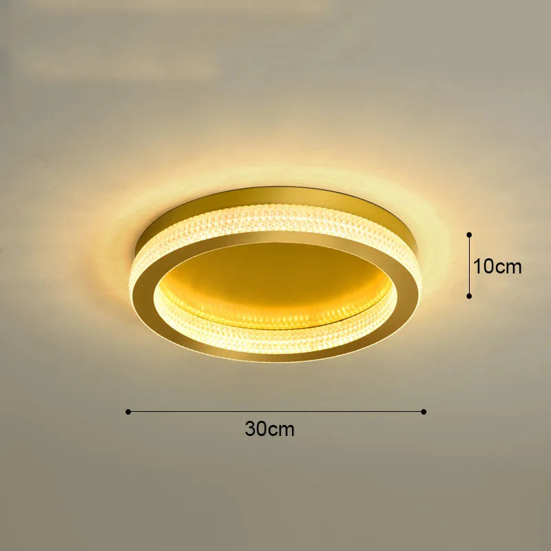 ثريا كريستالية من DecorBites™‎ بإضاءة LED باللون الأسود الذهبي لغرفة المعيشة وغرفة النوم