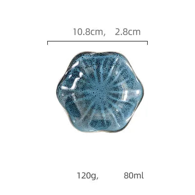 DecorBites™ Ceramic Japanese Style Small Dipping Plate Bowls - Set of 1