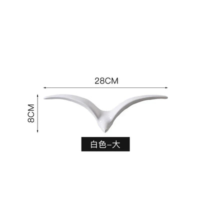 DecorBites™ Bird Ceramic Pendant Wall Decor Gold Seagull Wild Goose Modern Home