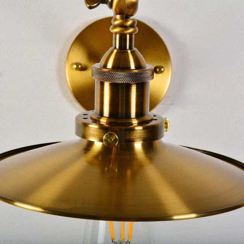 Lámpara de pared de brazo largo ajustable Gold™ Decorbites - Estilo retro con brazo flexible para hogar y restaurante