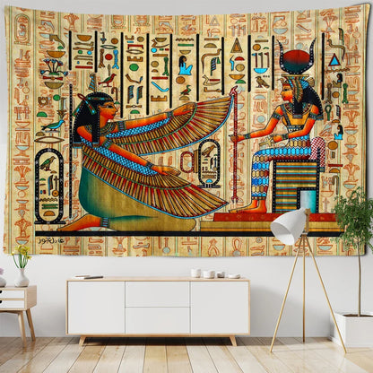 Ancient Egypt Pyramid Tapestry Wall Hanging by Decobites - Boho Home Decor Wizardry