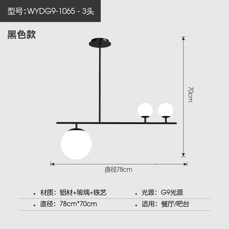 DecorBites™ Black Golden Glass Chandelier for Home Décor and Lighting