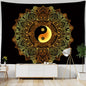 Decobites Mandala Pattern Tapestry Wall Hanging for Dark Hippie Aesthetics Room